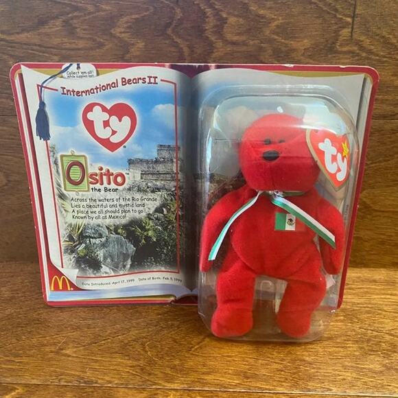 TY BEANIE BABIES 1999 Osito Mexico Bear - Picture 1 of 3
